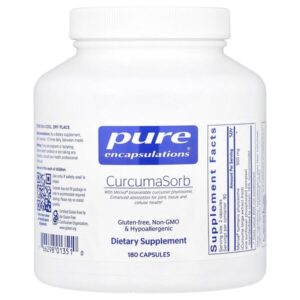 CurcumaSorb, 180 капсул (250 мг на капсулу) — Pure Encapsulations