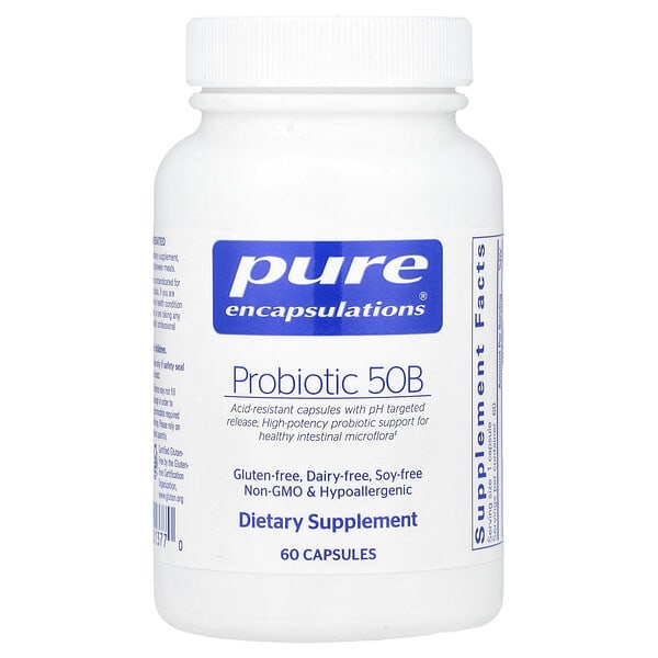 pes01377_v_8.jpg Пробиотик 50B, 60 капсул — Pure Encapsulations