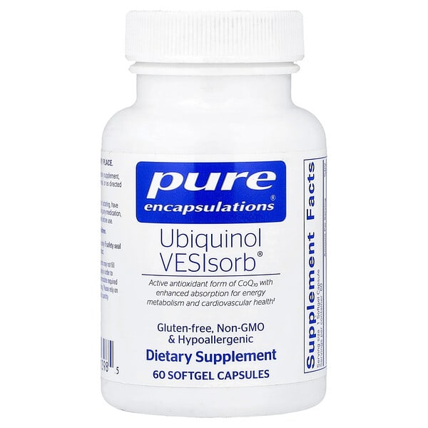pes01398_v_24.jpg Ubiquinol VESIsorb®, 60 Softgel Capsules — Pure Encapsulations
