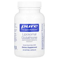 Липосомальный глутатион, 60 мягких капсул (375 мг в каждой капсуле) — Pure Encapsulations