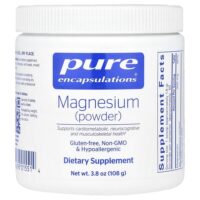 Магний в порошке, 108 г (3,8 унции) — Pure Encapsulations