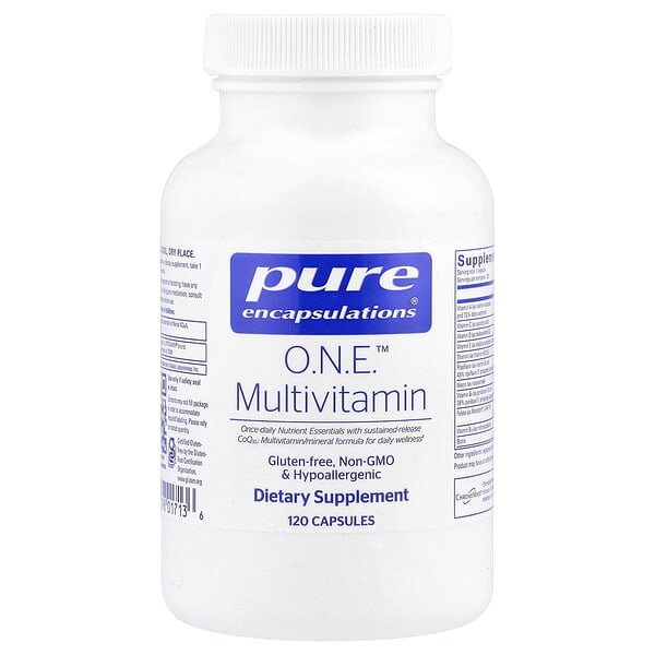pes01713_v_8.jpg ONE™, мультивитамины, 120 капсул — Pure Encapsulations