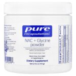NAC + Glycine Powder, Natural Peach Ginger, 5.6 oz (159 g) — Pure Encapsulations