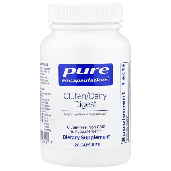 pes02363_v_10.jpg Gluten/Dairy Digest, 120 Capsules — Pure Encapsulations