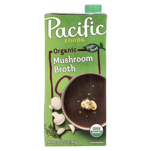pfd04100_v_10.jpg органический грибной бульон, 907 г (32 унции) — Pacific Foods