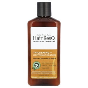 Hair ResQ, средство для утолщения, утолщение и увлажнение, невесомый кондиционер для истонченных волос, 355 мл (12 жидк. унц.) — Petal Fresh