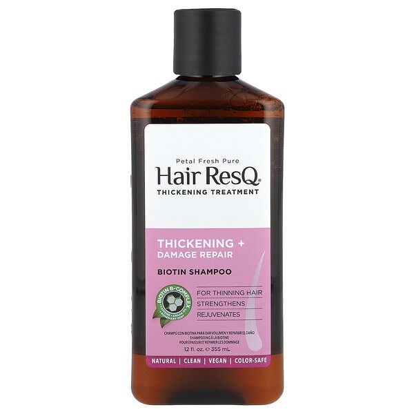 pfh41805_v_8.jpg Hair ResQ®, шампунь с биотином, для густоты и восстановления повреждений, 355 мл — Petal Fresh