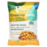 Crunch, хрустящие колечки, чеддер и халапеньо, 113 г (4 унции) — P-Nuff