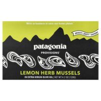 Patagonia Provisions, мидии с лимоном и травами, в оливковом масле холодного отжима, 120 г (4,2 унции)