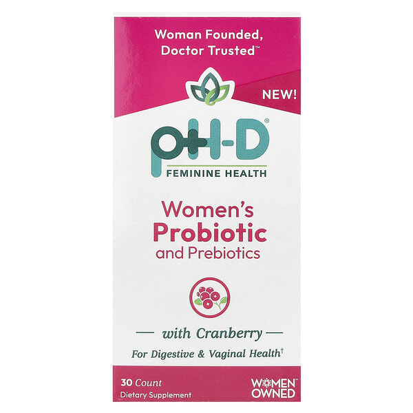 phf00064_v_60.jpg пробиотик и пребиотики с клюквой для женщин, 30 капсул — pH-D Feminine Health
