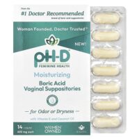 борная кислота, вагинальные свечи, 600 мг, 14 шт. — pH-D Feminine Health