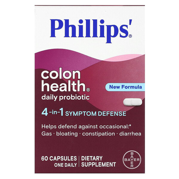php35412_v_48.jpg Ежедневный пробиотик Colon Health, 60 капсул — Phillip's