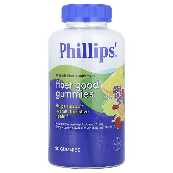 php35680_v_24.jpg Fiber Good®, жевательные мармеладки, ассорти, 90 жевательных таблеток — Phillip's