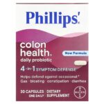пробиотик Colon Health® для ежедневного приема, 30 капсул — Phillip's