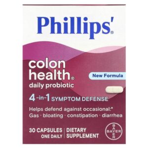 пробиотик Colon Health® для ежедневного приема, 30 капсул — Phillip's