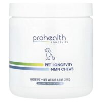Pet Longevity NMN Chews, для собак, натуральная курица, 60 жевательных таблеток, 227 г (8 унций) — ProHealth Longevity