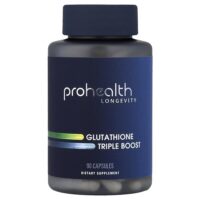 Glutathione Triple Boost, 90 капсул — ProHealth Longevity