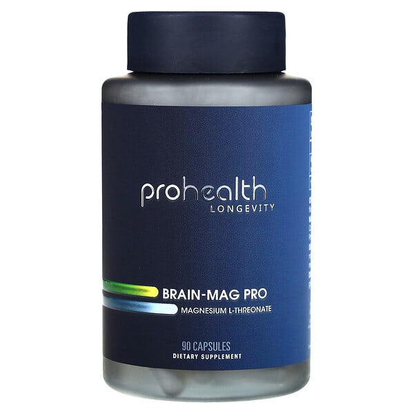 phv41068_v_8.jpg Brain-Mag Pro, L-треонат магния, 90 капсул (48 мг на капсулу) — ProHealth Longevity
