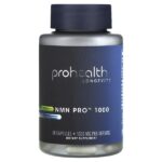 Uthever, NMN Pro 1000, 1000 мг, 60 капсул (500 мг в 1 капсуле) — ProHealth Longevity