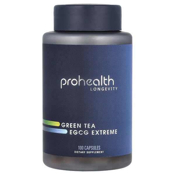 phv77925_v_8.jpg Green Tea, EGCG Extreme, 100 капсул — ProHealth Longevity