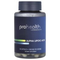 Альфа-липоевая кислота, 60 капсул (500 мг на капсулу) — ProHealth Longevity