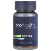 Чистый пирролохинолинхинон, 40 мг, 30 капсул — ProHealth Longevity