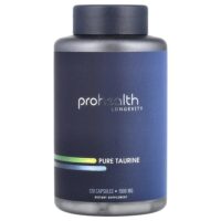 Чистый таурин, 1000 мг, 120 капсул — ProHealth Longevity