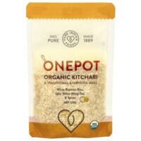 OnePot, органический кичари, белый рис басмати, желтый мунг дал и специи, 125 г — Pure Indian Foods
