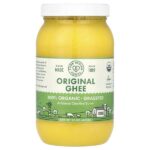 органическое масло гхи ручной работы, оригинальный вкус, 425 г (15 унций) — Pure Indian Foods