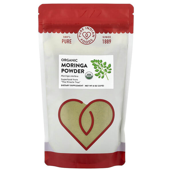pif50729_v_14.jpg Органический порошок из моринги, 227 г (8 унций) — Pure Indian Foods