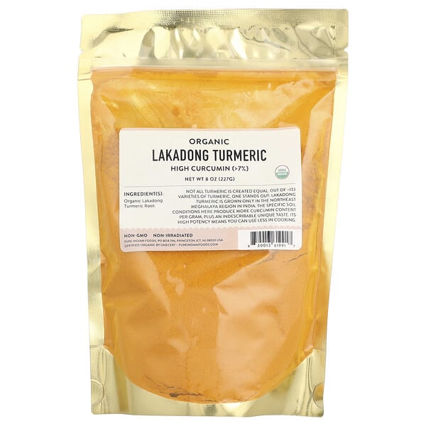 pif61991_v_12.jpg Органическая куркума Lakadong, 227 г (8 унций) — Pure Indian Foods