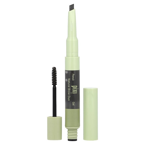 pix25103_v_16.jpg 2-в-1 Natural Brow Duo, карандаш и гель для бровей, 0634 мягкий черный, 1 шт. — Pixi Beauty