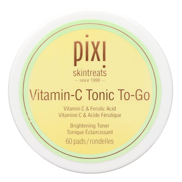pix82357_v_9.jpg Skintreats, тоник с витамином C, To-Go, 60 тампонов — Pixi Beauty