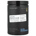 Amino Evolution, аминокислота с голубой малиной, 402 г (14,18 унции) — Project 1 Nutrition