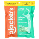 Micro Line, зубная нить, свежая мята, 150 шт. — Plackers
