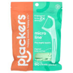 Micro Line, зубная нить, свежая мята, 90 шт. — Plackers