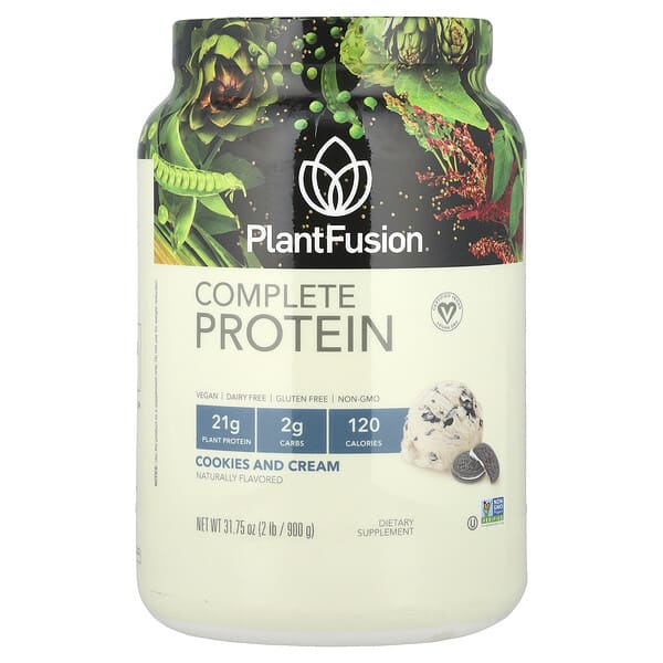 plf00199_v_39.jpg Полноценный протеин, печенье и сливки, 900 г (2 фунта) — PlantFusion