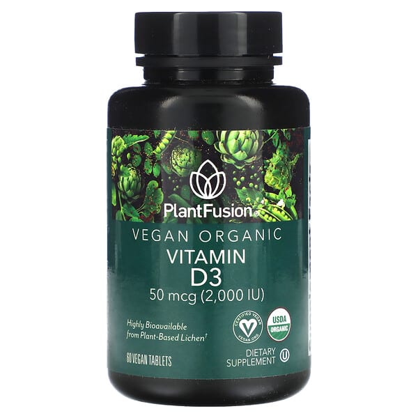 plf40055_v_8.jpg витамин D3, 50 мкг (2000 МЕ), 60 веганских таблеток — PlantFusion