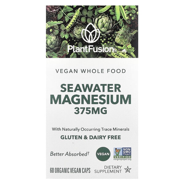 plf40114_v_18.jpg Vegan SeaWater Magnesium, 60 органических веганских капсул — PlantFusion
