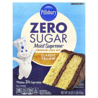 Moist Supreme®, без сахара, смесь для приготовления тортов премиального качества, классический желтый, 454 г (16 унций) — Pillsbury