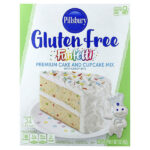 Funfetta®, смесь для торта и пирожных премиального качества с конфетами, без глютена, 482 г (1 фунт 1 унция) — Pillsbury