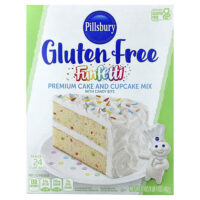 Funfetta®, смесь для торта и пирожных премиального качества с конфетами, без глютена, 482 г (1 фунт 1 унция) — Pillsbury