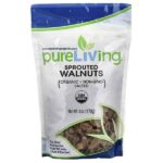 органические пророщенные грецкие орехи, с солью, 170 г (6 унций) — Pure Living