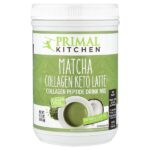 Collagen Keto Latte, кетогенный кофе латте с коллагеном, матча, 264,6 г (9,33 унции) — Primal Kitchen