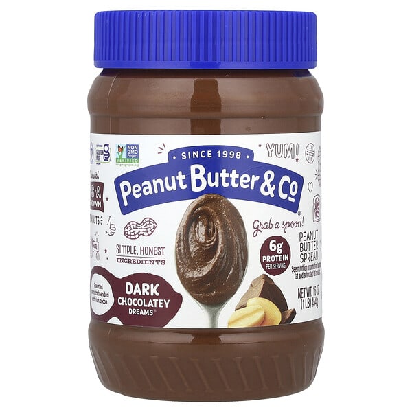 pnb00006_v_47.jpg Арахисовая паста, Dark Chocolatey Dreams®, 454 г (16 унций) — Peanut Butter & Co.