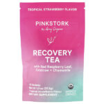 Recovery Tea, тропическая клубника, 15 пакетиков, 37,5 г (1,3 унции) — Pink Stork