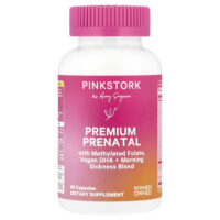 Дородовой премиальный продукт, 60 капсул — Pink Stork