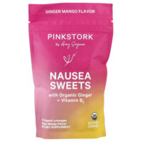 Nausea Sweets, леденцы с имбирем и манго, 30 органических леденцов — Pink Stork