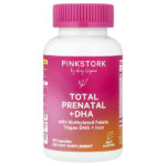 Total Prenatal + DHA, мята, 60 капсул — Pink Stork