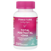 Total Postnatal + ДГК, мята, 60 капсул — Pink Stork